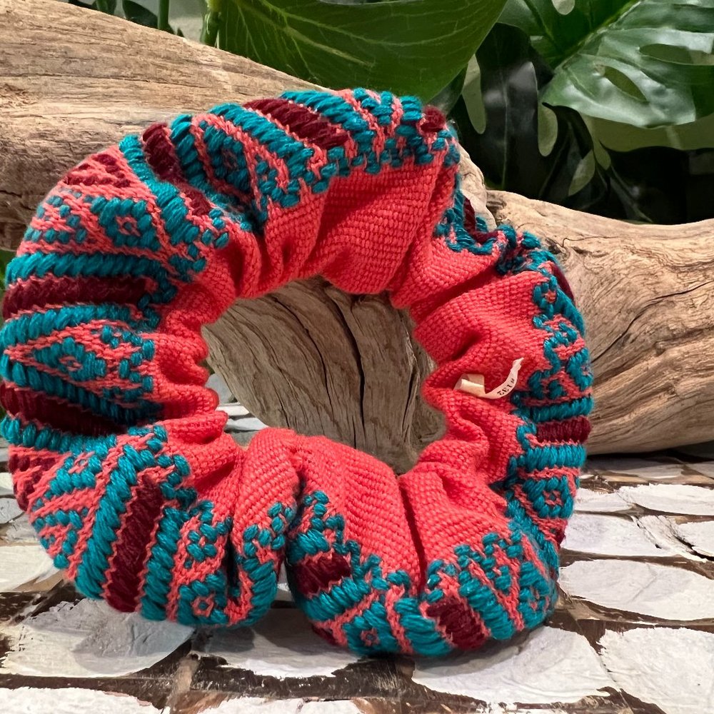 Embroidered Hair Ties Scrunchie